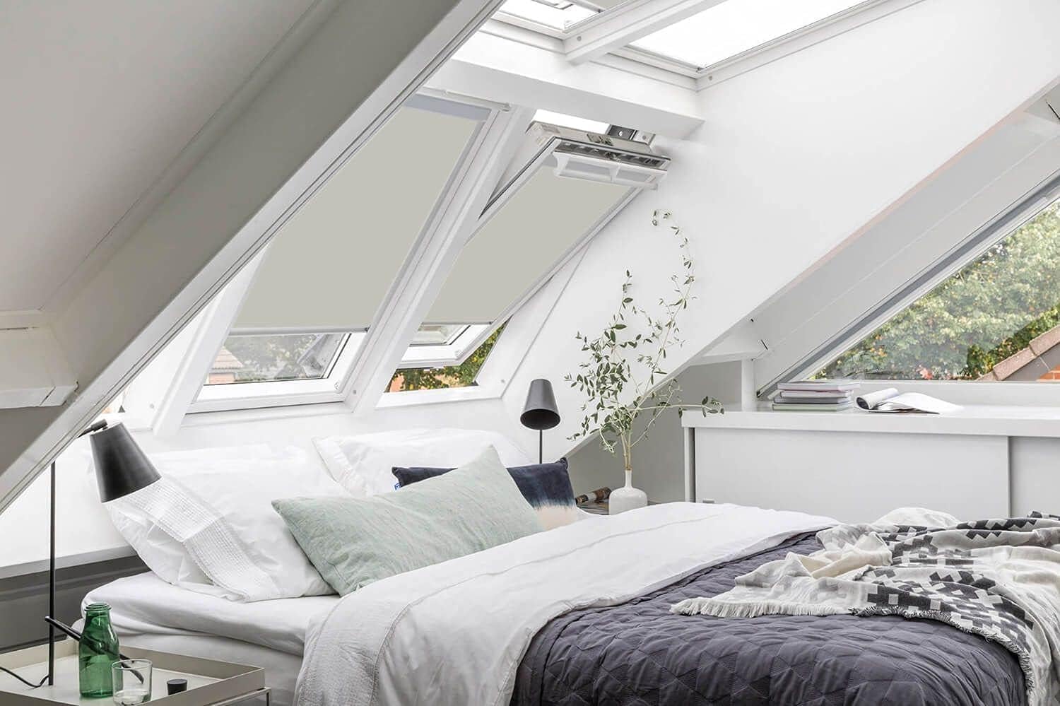 Dachrollo für Fakro Dachfenster, Verdunkelungsrollo, Fenstercode 78/118, Stein