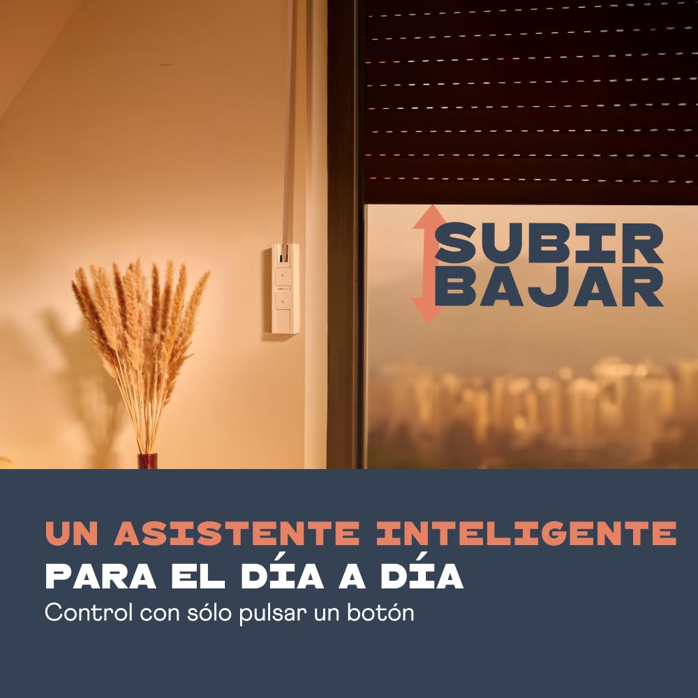 HOMEPILOT - RolloTron Pure Smart | Motor eléctrico para persianas enrollables. Accesorio Smart Home - ¡también apto para instalaciones posteriores! Capacidad tracción: 45 kg