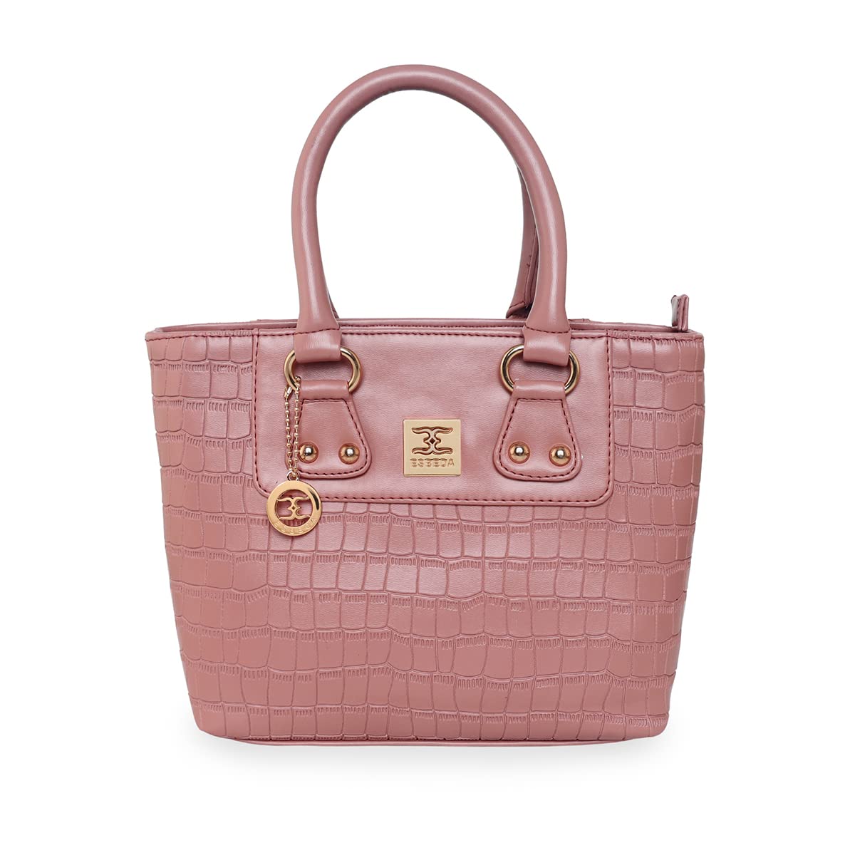 ESBEDA Peach Color Solid Pattern Croco Handbag For Women (B09J133JWP) Amazon Price History, Amazon Price Tracker