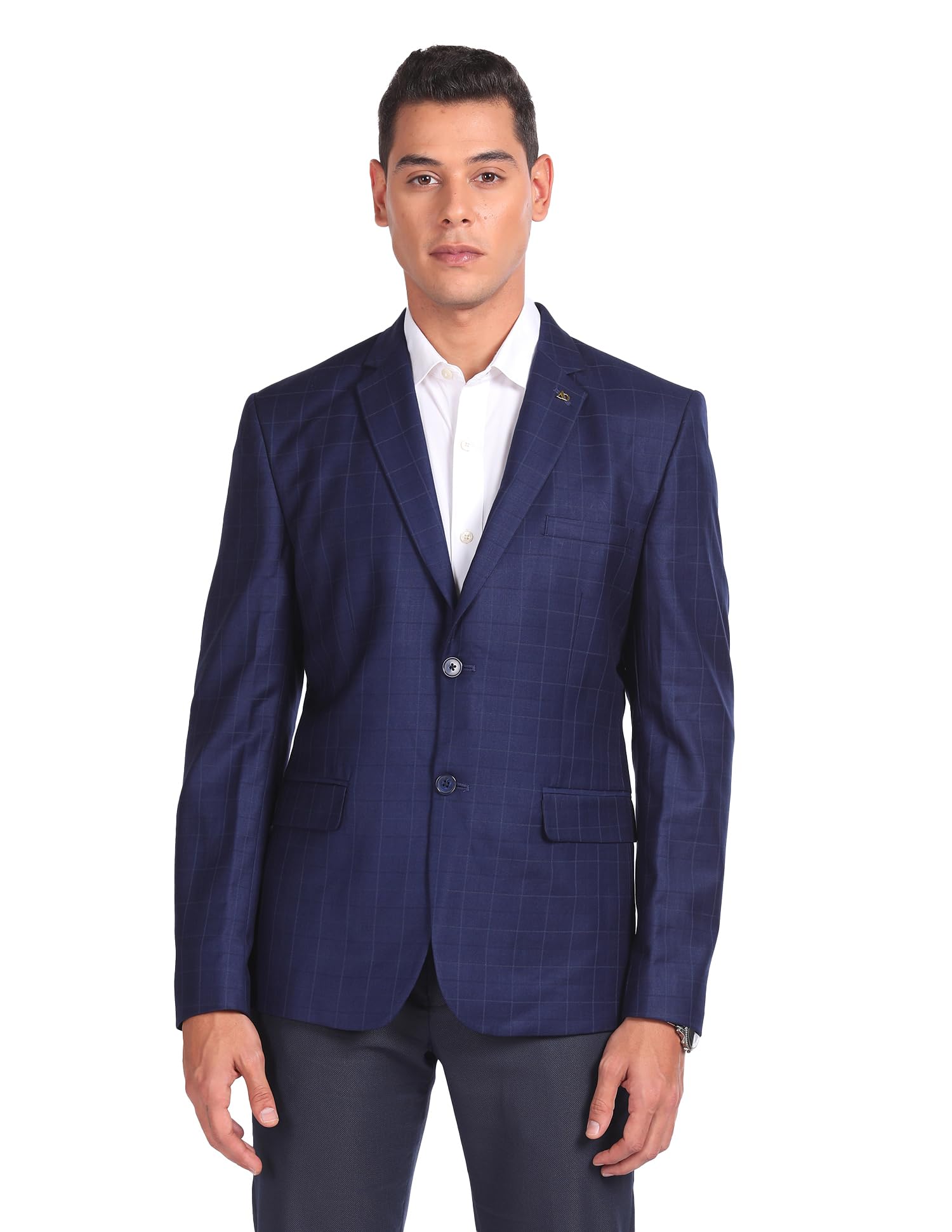arvind Sartorial Check Blazer-picture-25