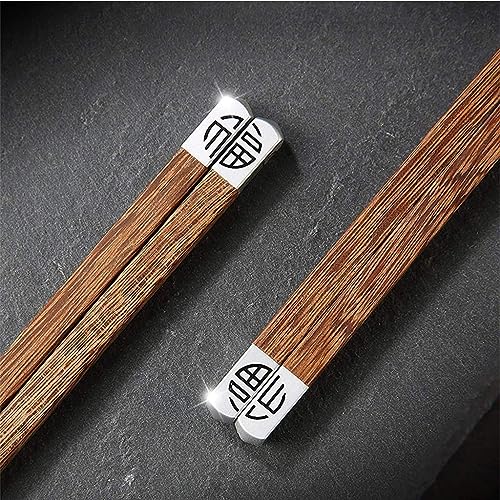 chop Sticks Lot de 10 Paires de Baguettes réutilisables réutilisables, lavables vables au Lave-Vaisselle, Faites à la Main, japonaises et coréennes, Baguettes à Sushi (Couleur : 1, Taille :)