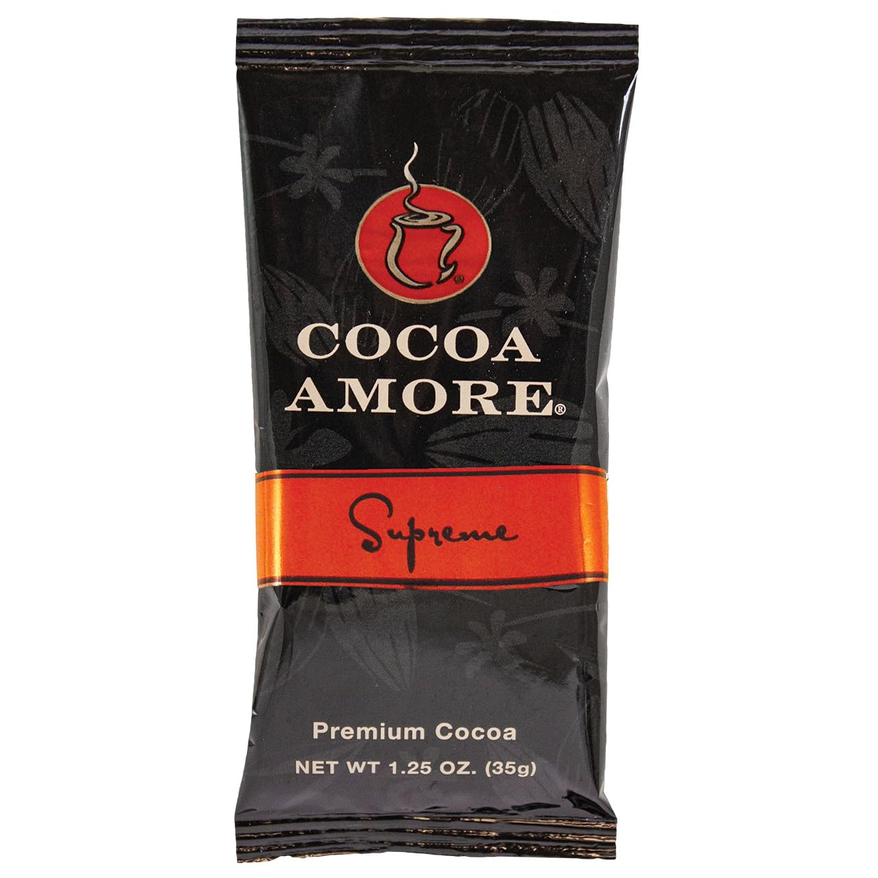 Cocoa Amore Supreme Gourmet Cocoa 50 Packets Single Serve 1.25 oz Packets