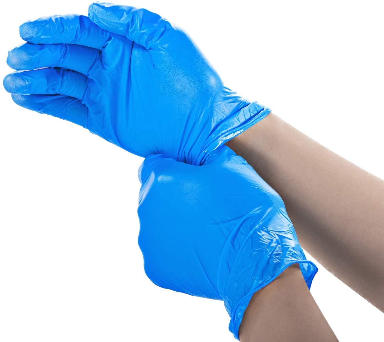 Rhino Vinyl Exam Gloves - Latex-Free & Powder-Free - BMPF3002-Medium(Case of 1,000)