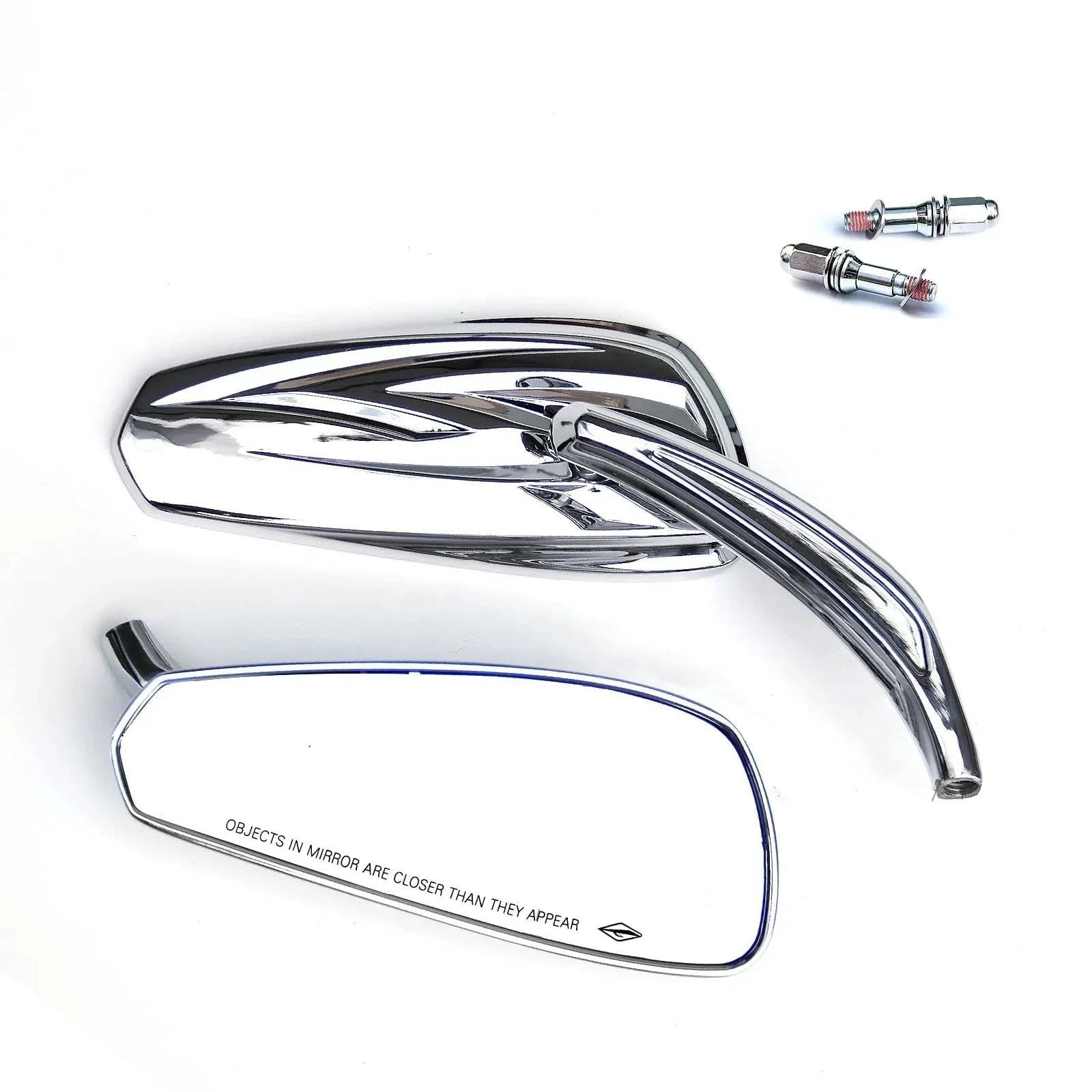 Espejo retrovisor cromado para Harley Sportster Iron 883 y Street Glide de manillar