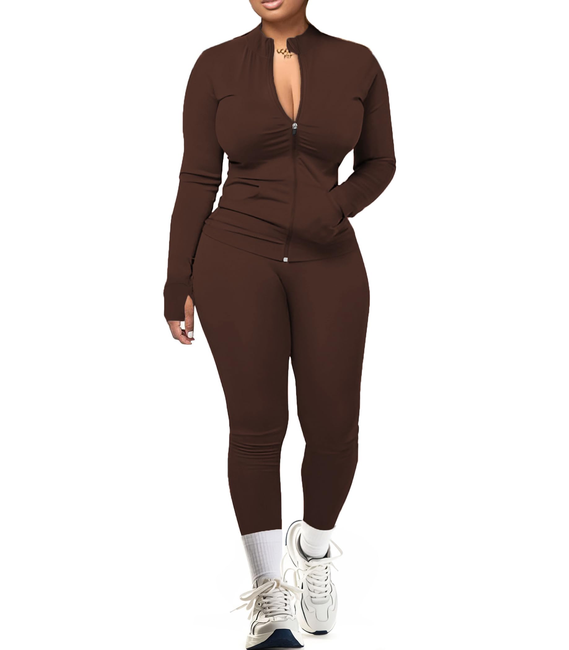 UOUA Two Piece Tracksuit with Leggings