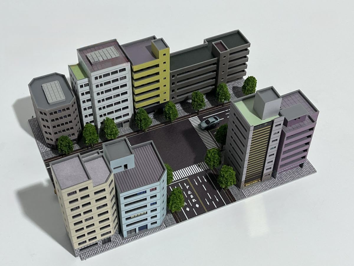 Amazon.co.jp: 1/300 ジオラマ ハイライズ オフィスビル 模型 セット