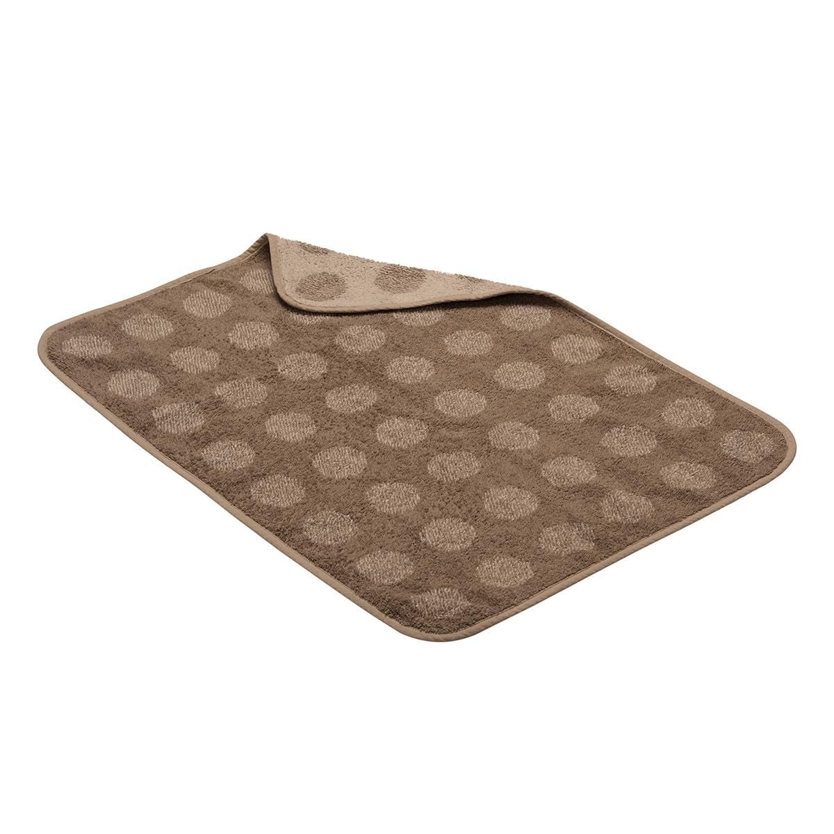 Leander Matty mocca mata do przewijania + topper dots mocca