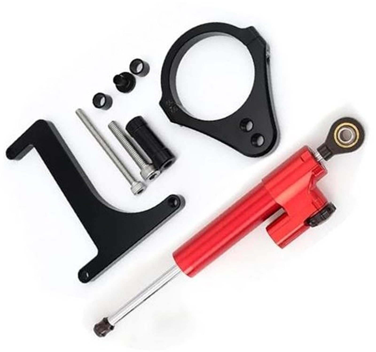 Aluminiowy stabilizator układu kierowniczego CNC do skutera elektrycznego, dla Inokim, OX Sub13 Amortyzator układu kierowniczego do hulajnogi elek(BLACK Damper N Bracket D4)