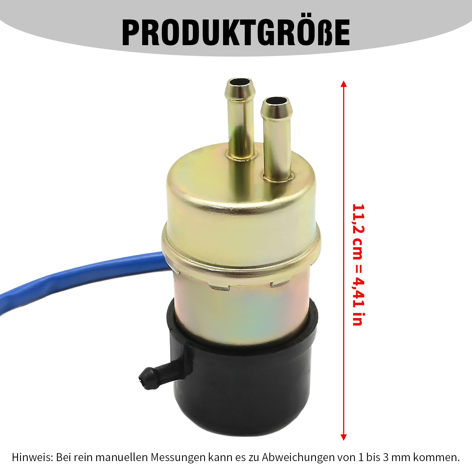 Motorrad-Kraftstoffpumpe, Ersatz für Honda CBR600F CBR600F2 CBR600F3 TRX350 TRX350D, Aluminium 80-LPH Ansaug-Kraftstoffpumpe