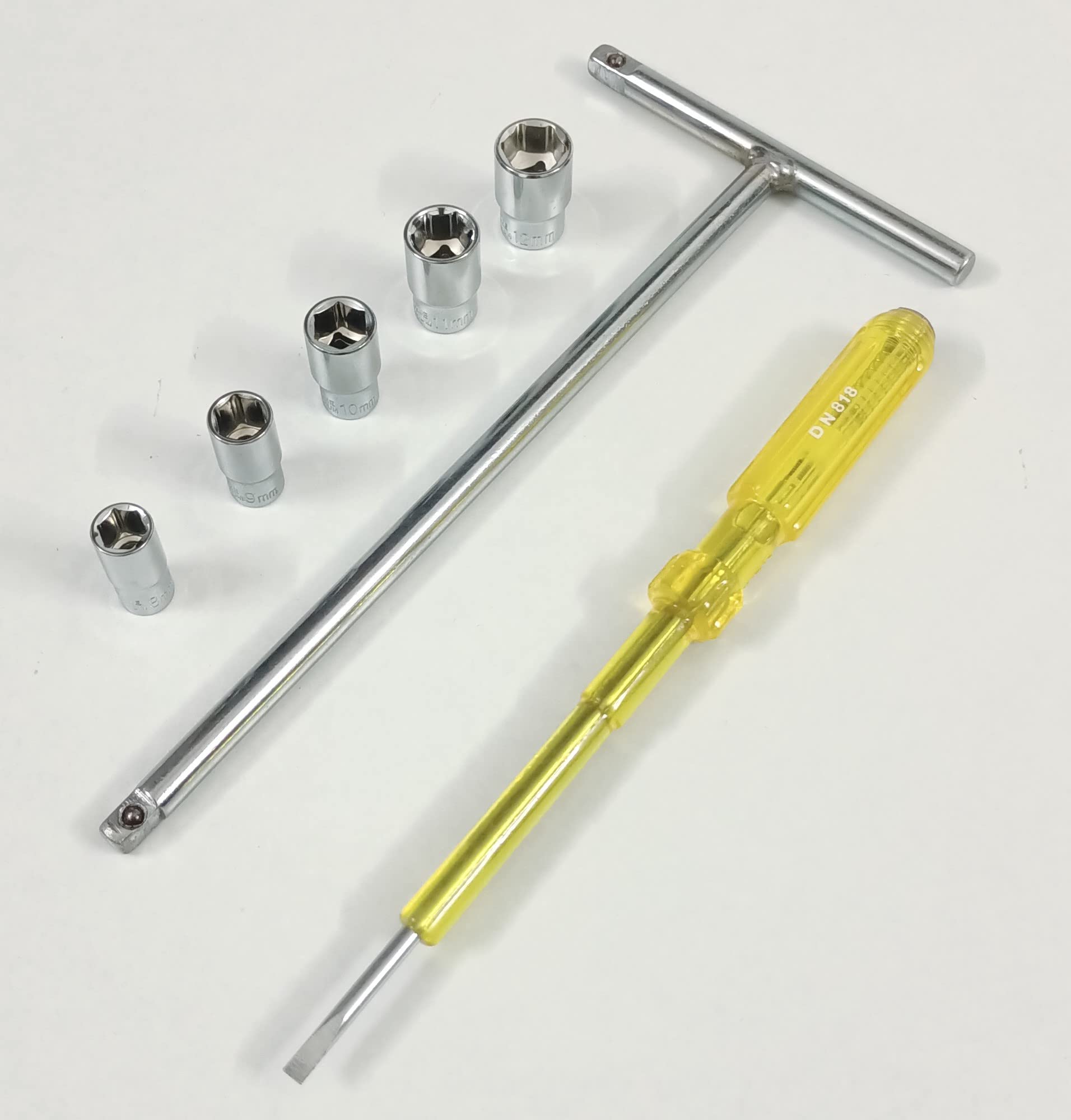 4 MECH 1/4" Socket Wrench Set - Chrome Vanadium Steel -25