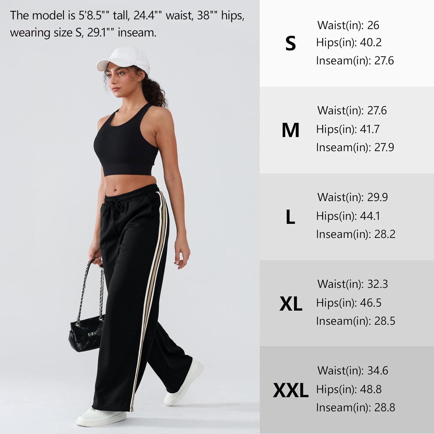 Women's Wide-Leg Track Pants with Pockets - High Waist Athletic Pants, Quick-Dry Lightweight Straight Leg Pants - Image 6