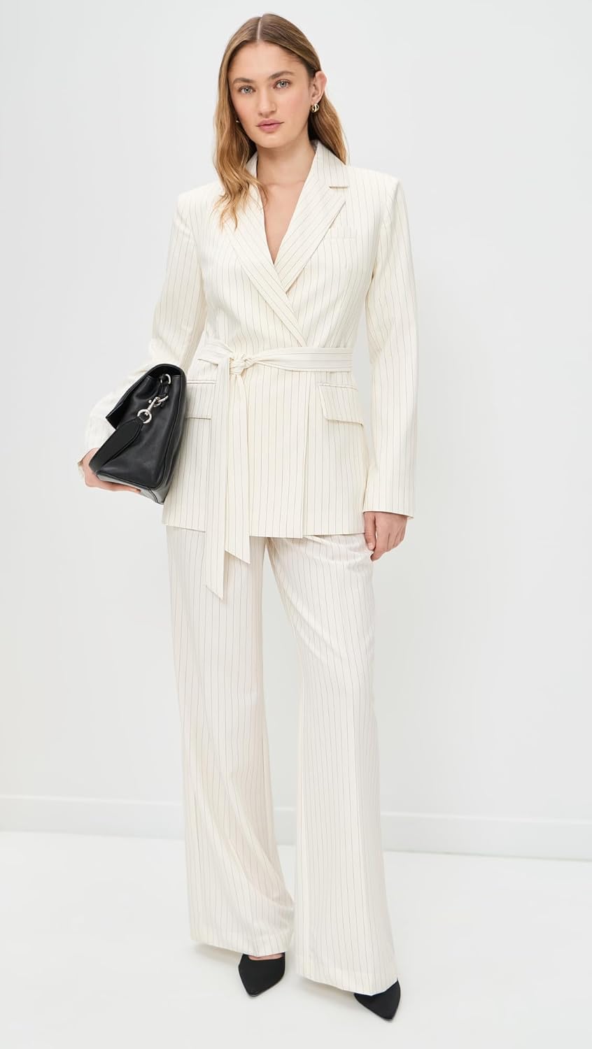 Good American Women's Essential Suiting Belted Blazer - Image 5