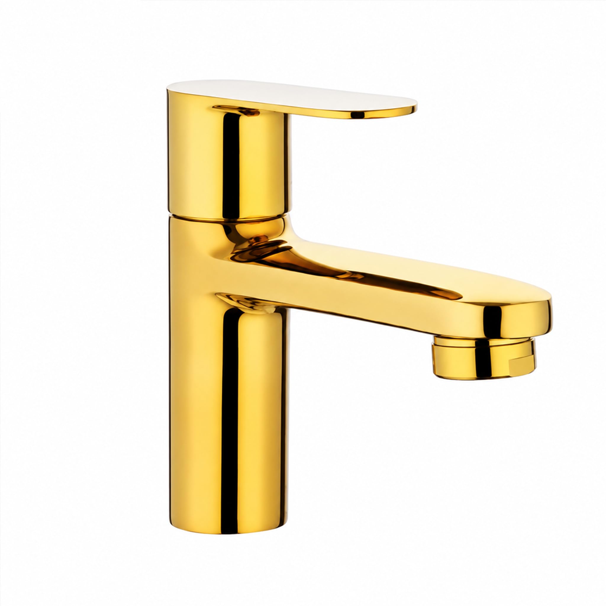 Maipo Dove Gold Brass Pillar Cock Table Mounted Bathroom Faucet, Brass Basin Tap, Gold Finish Wash Basin Pillar Tap, Deck Mounted Bathroom Sink Tap, Premium Brass Water Tap-image-34