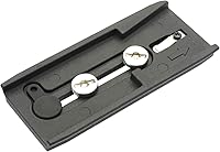 Vista 6 de Cayer QR120 Reemplazo de placa de liberación rápida con cabezal fluido de trípode con tornillos de montaje de 1/4 y 3/8 pulgadas para cabezal