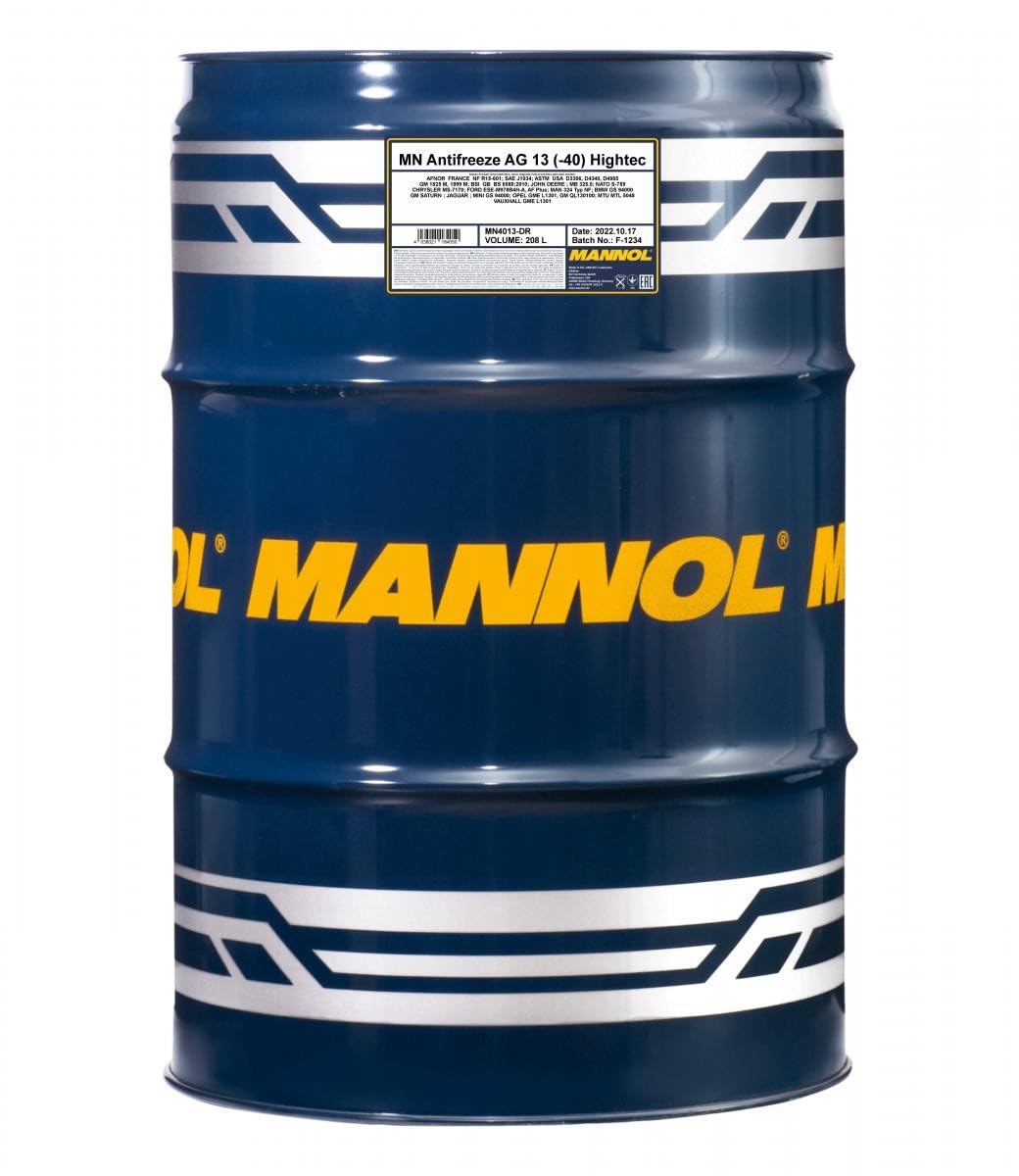 MANNOL MN4013-DR Anticongelante 208L verde