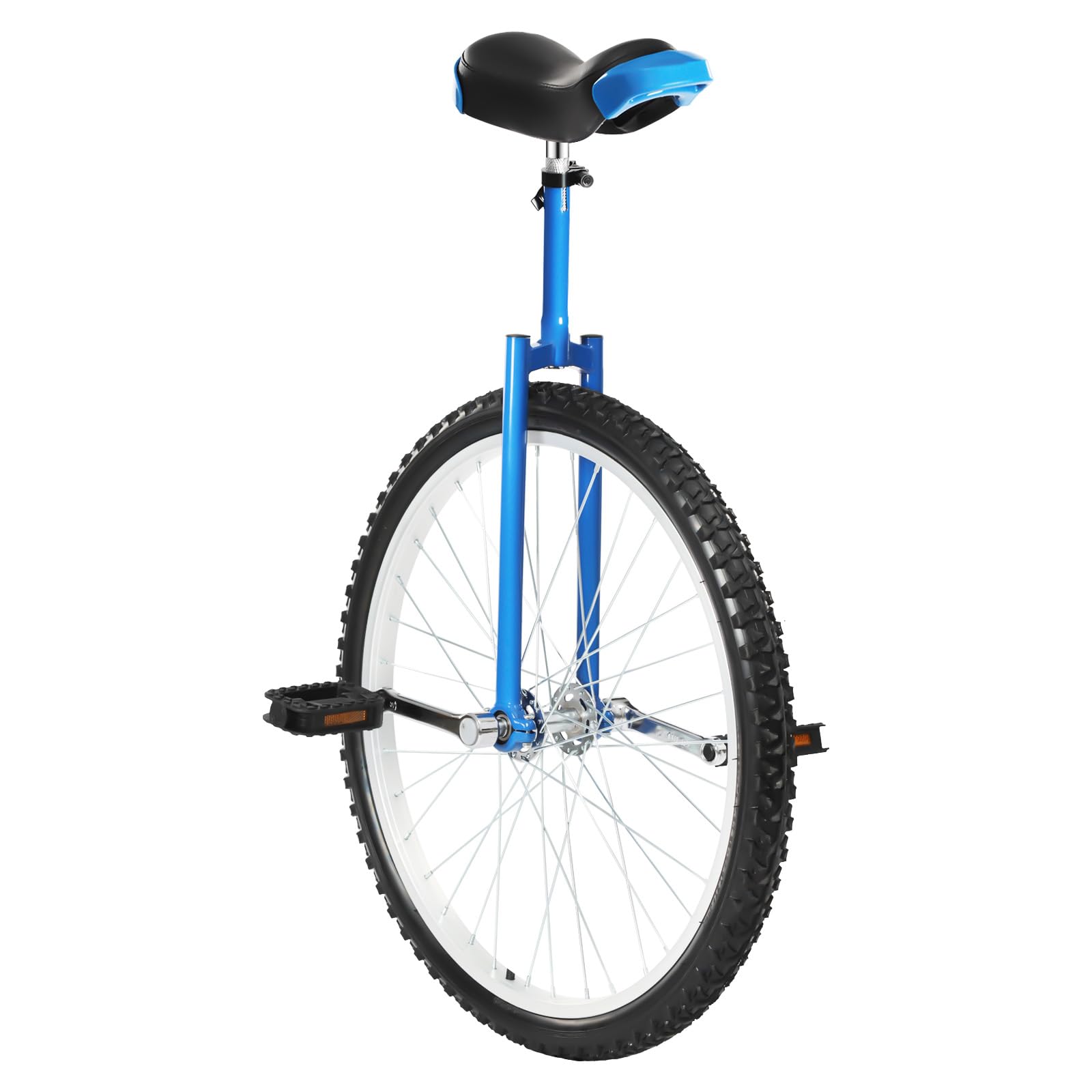 Outdoor Wheel Unicycle, Unicycles for Adults with Height-Adjustable Anti-Slip Tire Pedals Ergonomic Soft Saddle,110lb Load Capacity, for Office Worker Student Cycling Enthusiast