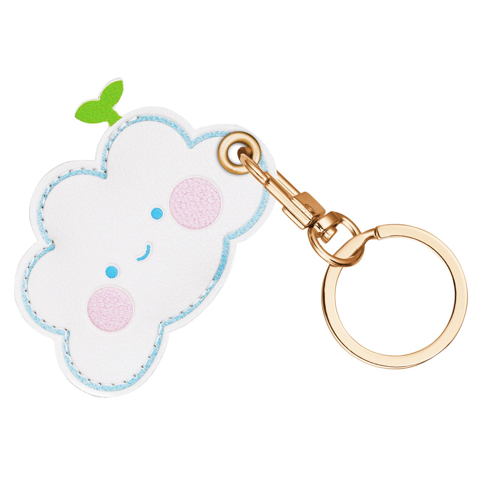 AXFEE 360° Protective Case for Air-Tag, Cartoon Leather Air Tag Keyring Case For Apple Air-tag Holder, Holder Case for Air-Tags, Air tag Holder Protective case, Decorations for Key, Bag, Pet Collar — view 31