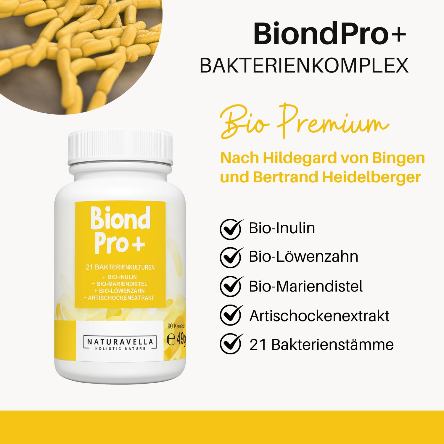 Juego de curso intestinal orgánico prémium de Naturavella® de expertos | 3 productos únicos perfectamente combinados como set a un precio ventajoso