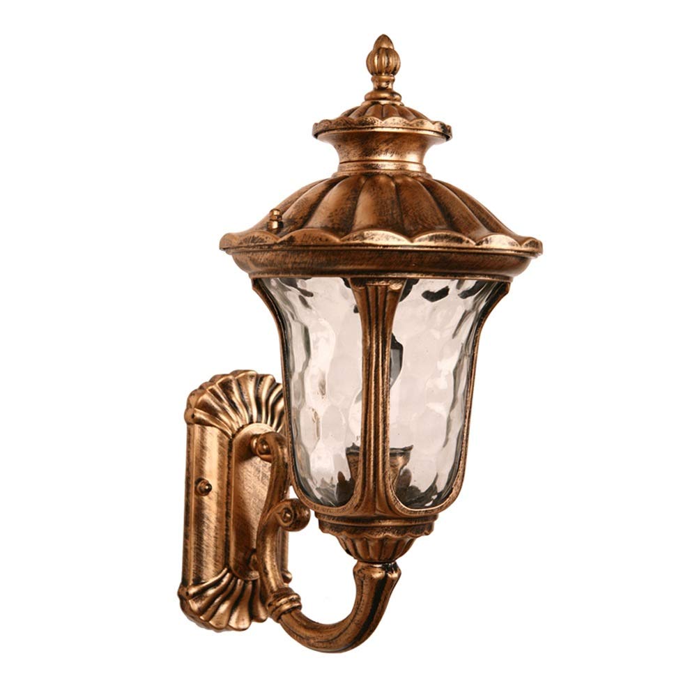 Applique E27 en laiton retro chic et aluminium inoxydable pour villa