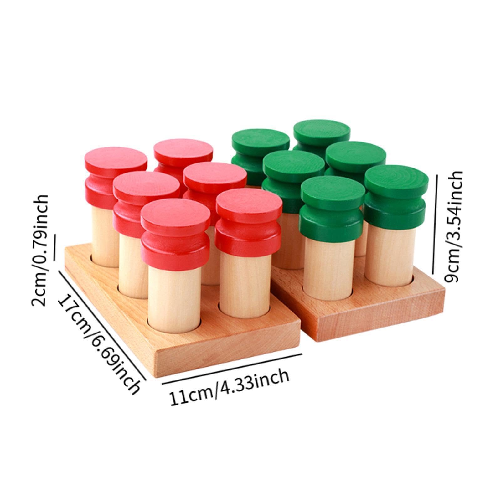 Cajas de Olores, Materiales para Bebés, Juguete Educativo Temprano para El Entrenamiento Olfativo Infantil, Juguete de Aprendizaje