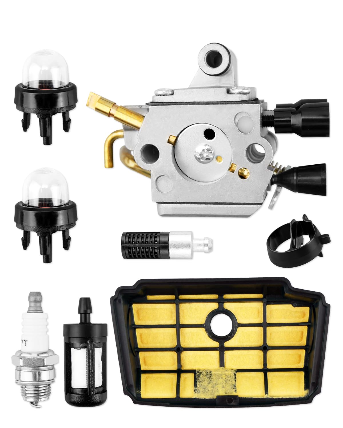 ANODZUMS 194T Carburetor Carb Kit Fit for Stihl MS194 MS194T Engine Chainsaw, with Air Filter Element Spark Plug Replace 1137-120-0621