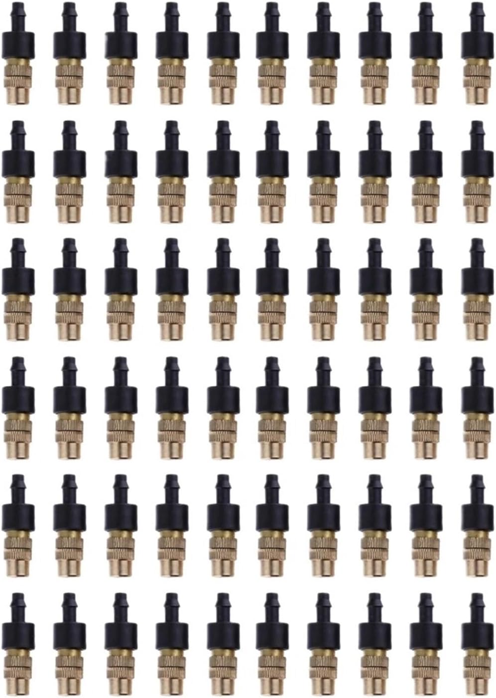 10-100pcs 4/7 Dripper Drip Head Adjustable Brass Sprinkler Head Agricultural Misting Nozzles Gardening Irrigation for Garden, Patio, Greenhouse(39mm-30PCS)