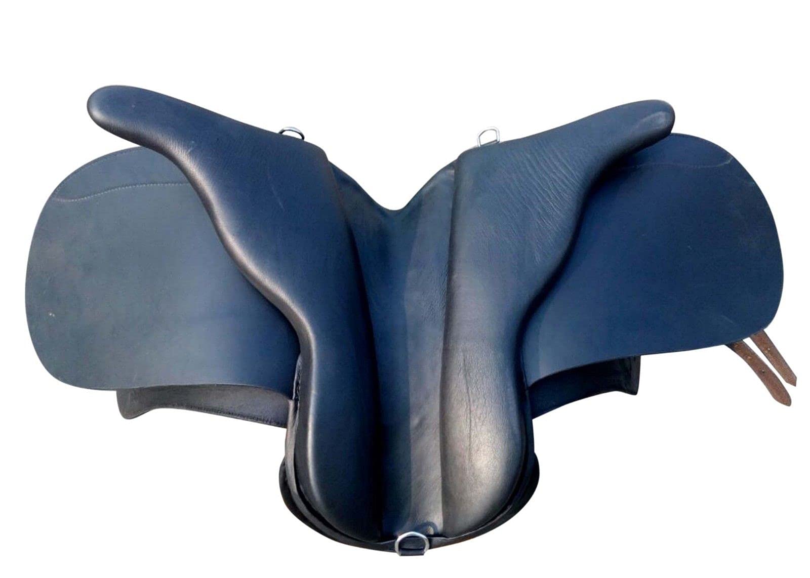 EU Sella inglese in pelle di qualità Dressage Treeless Saddle