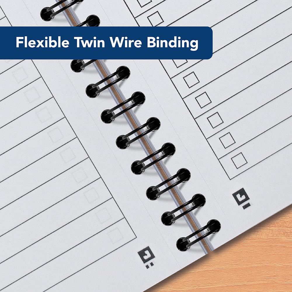 Oxford My Notes, To Do List Notebook, Wirebound, 230 Page, Navy Blue, White (3 pack), Navy, White - Image 4