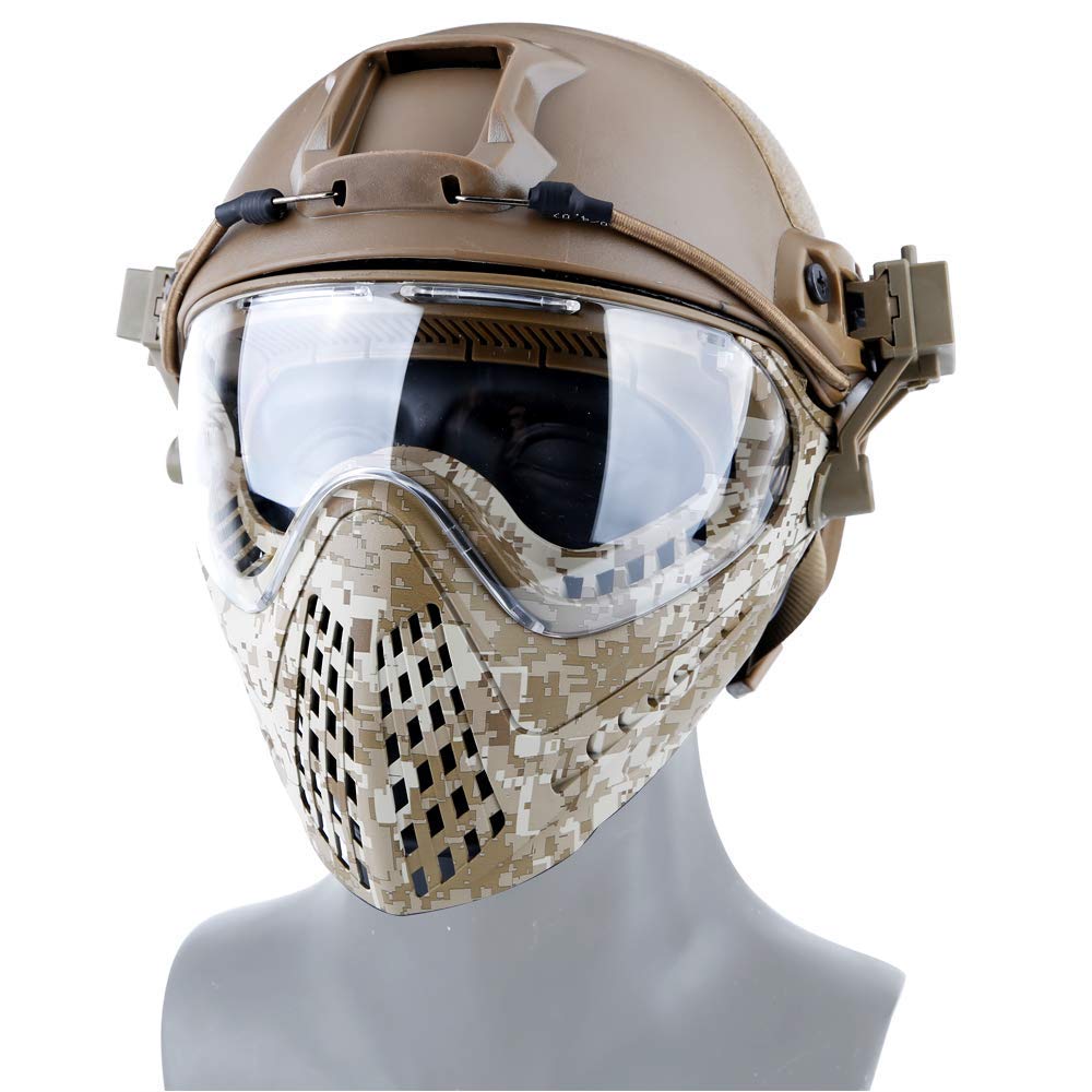 Hunting Explorer Tactical Ameisen Maske - Mit Schutzbrille Für Airsoft