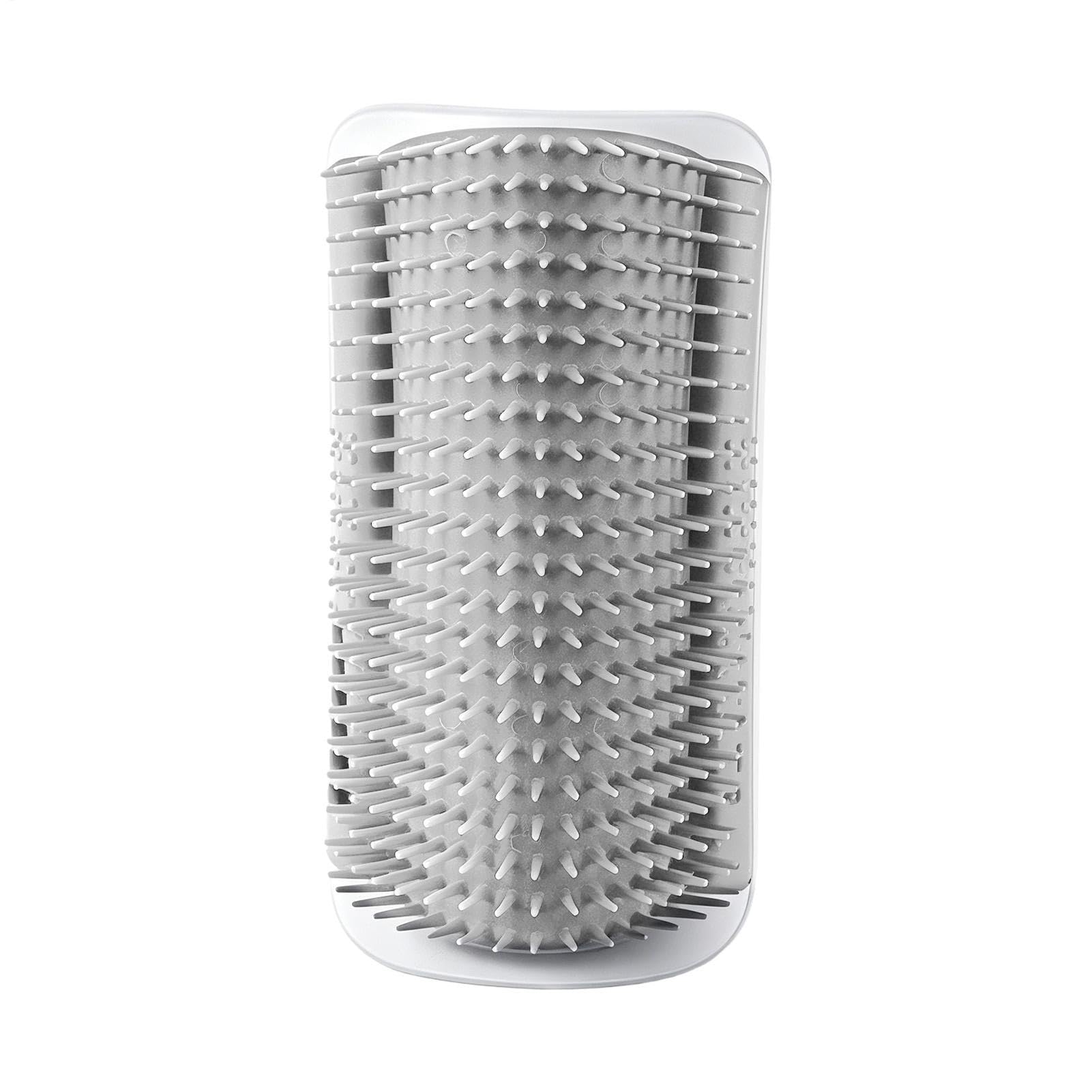 Brosse de toilettage automatique pour chat, ensemble mural d'angle, système de peigne de massage pour chats d'intérieur avec design anti-stress, griffage et nettoyage, outil léger pour animaux de