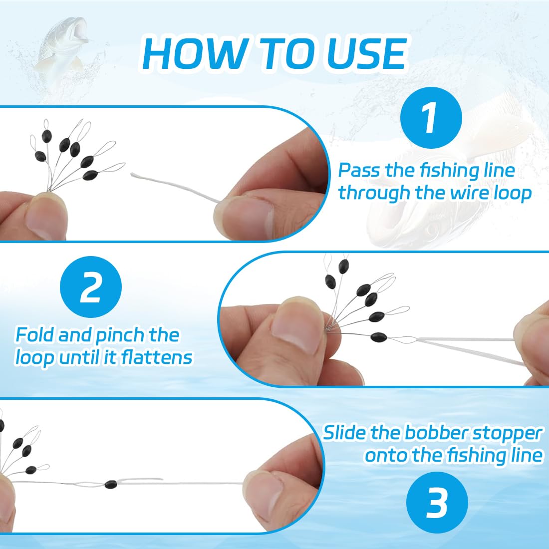 100 Pezzi Stopper Pesca, Tappi Di Gomma Per Pesca 6 In 1 Perline Di Gomma Da Pesca, Piccoli Fermi Per La Pesca Alla Trota, Per La Pesca, Linea Stopper Da Pesca E Affondamento, Ovali(L)