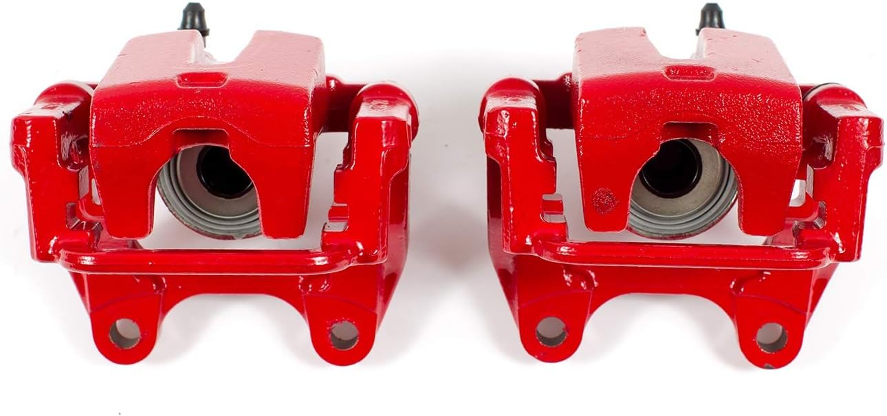 Power Stop Rear S4992A Pair of High-Temp Red Powder Coated Calipers For Dodge Challenger 2009-2010, Dodge Charger 2006-2016, Dodge Magnum 2005-2008 [Model Specific]