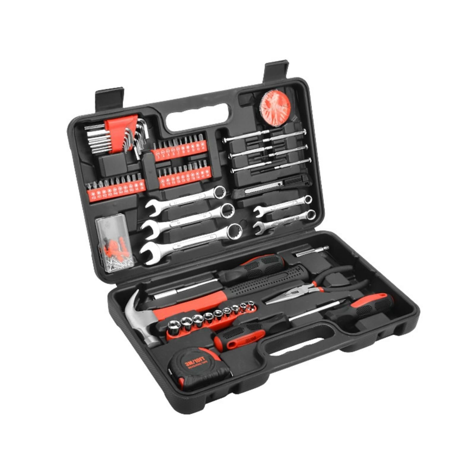 146-Piece Multi-Purpose Automotive and Household Tool Kit in Toolbox Storage Case Perfect for General Home herramientas