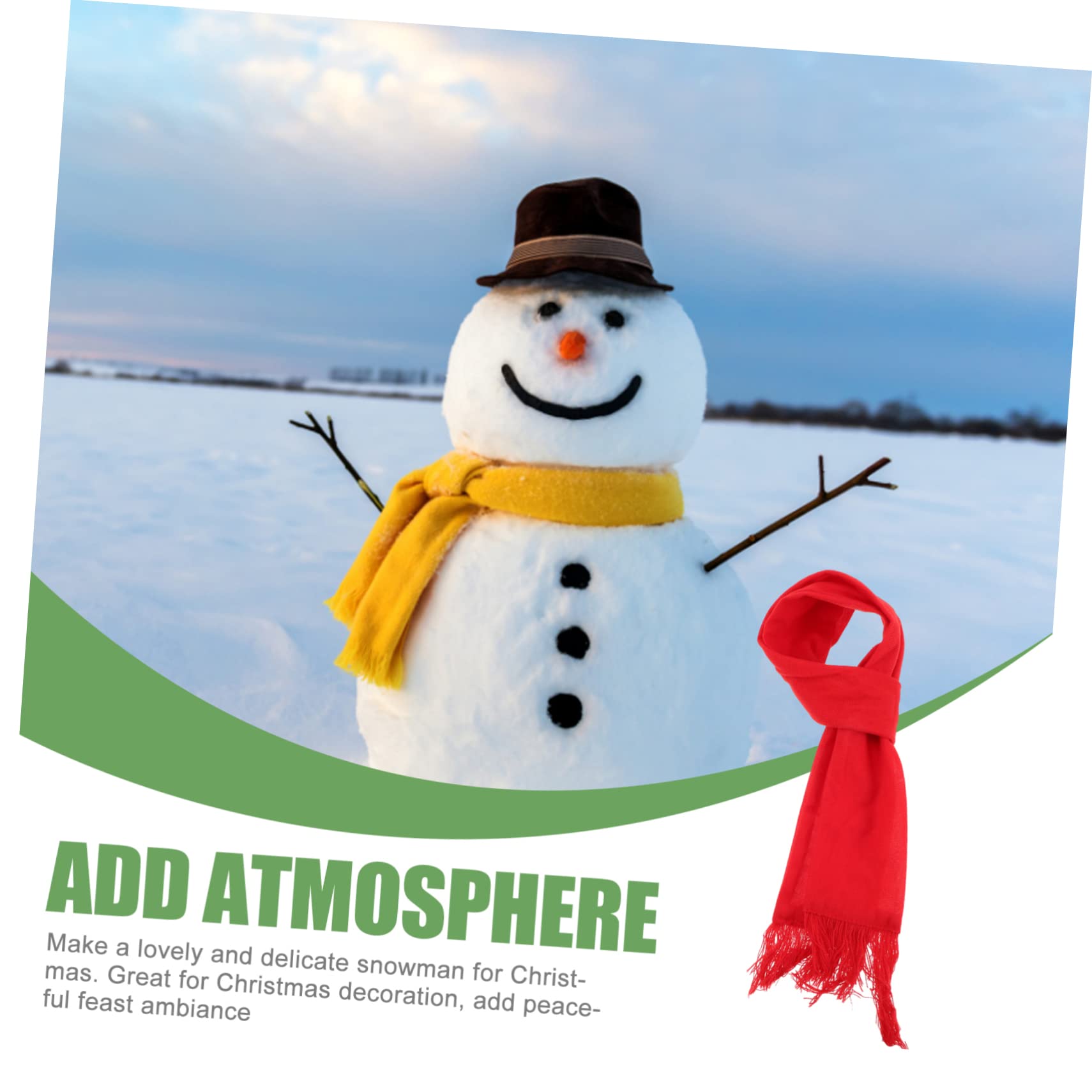 IMIKEYA 5 Sets Schneemann Anziehset Schneemann Herstellungsset Schneemann Dekorationswerkzeug Festlicher Schneemann DIY Requisiten Schneemann Karottennase DIY Schneemann