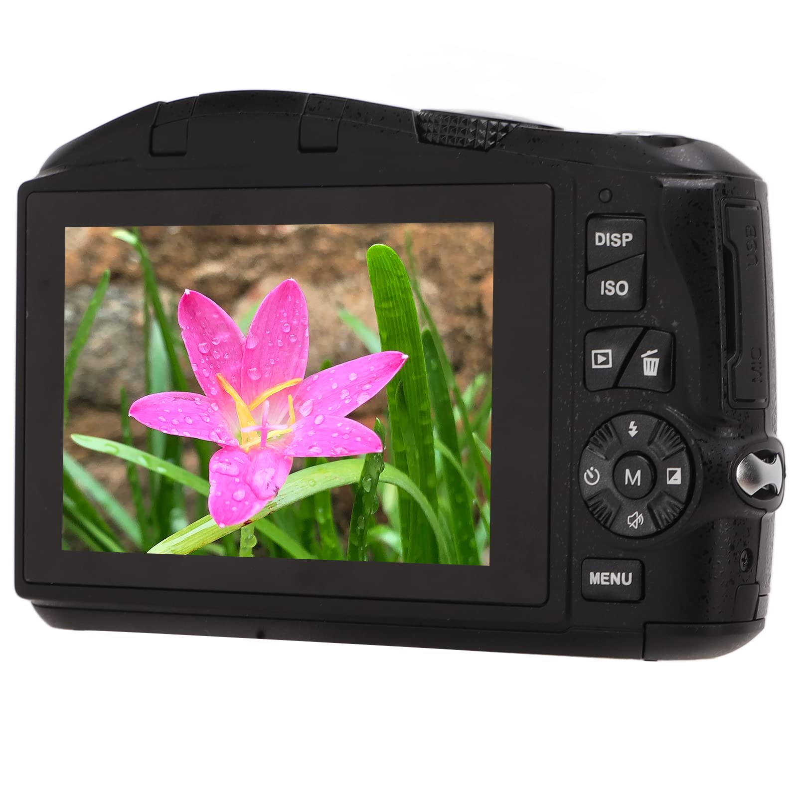 Aparat Cyfrowy 4K, 48MP 16-krotny Zoom Cyfrowy Autofokus, Kamera do Vlogowania do Fotografowania, 3,2-calowy Ekran IPS, 128G z Możliwością Rozbudowy, ładowalny Przez USB, Kompaktowy i Przenośny