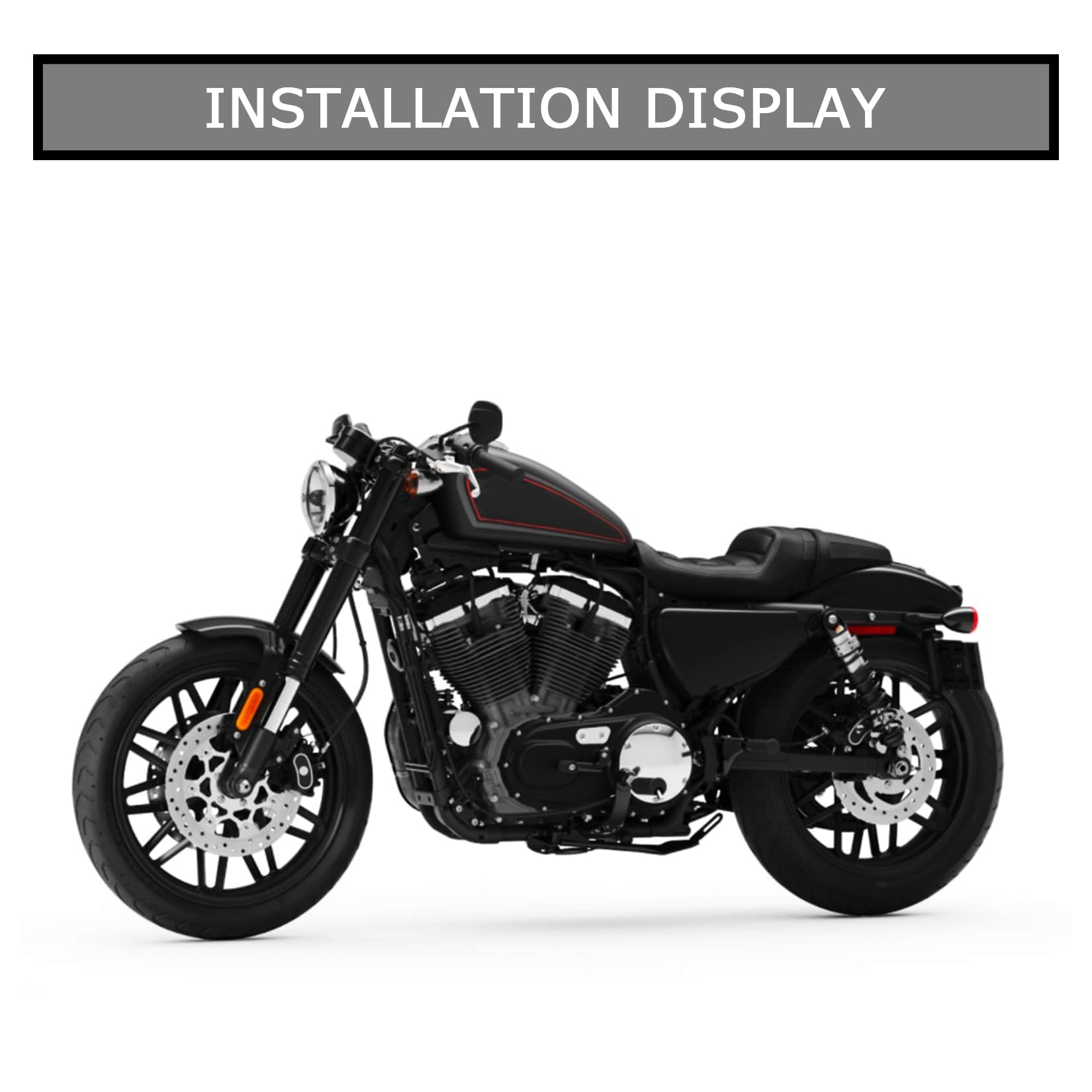 psler Garde-Boue Arrière Moto pour Harley-Davidson 1986-2022 Et La Plupart des Modèles De Motos(Plastique ABS) Noir