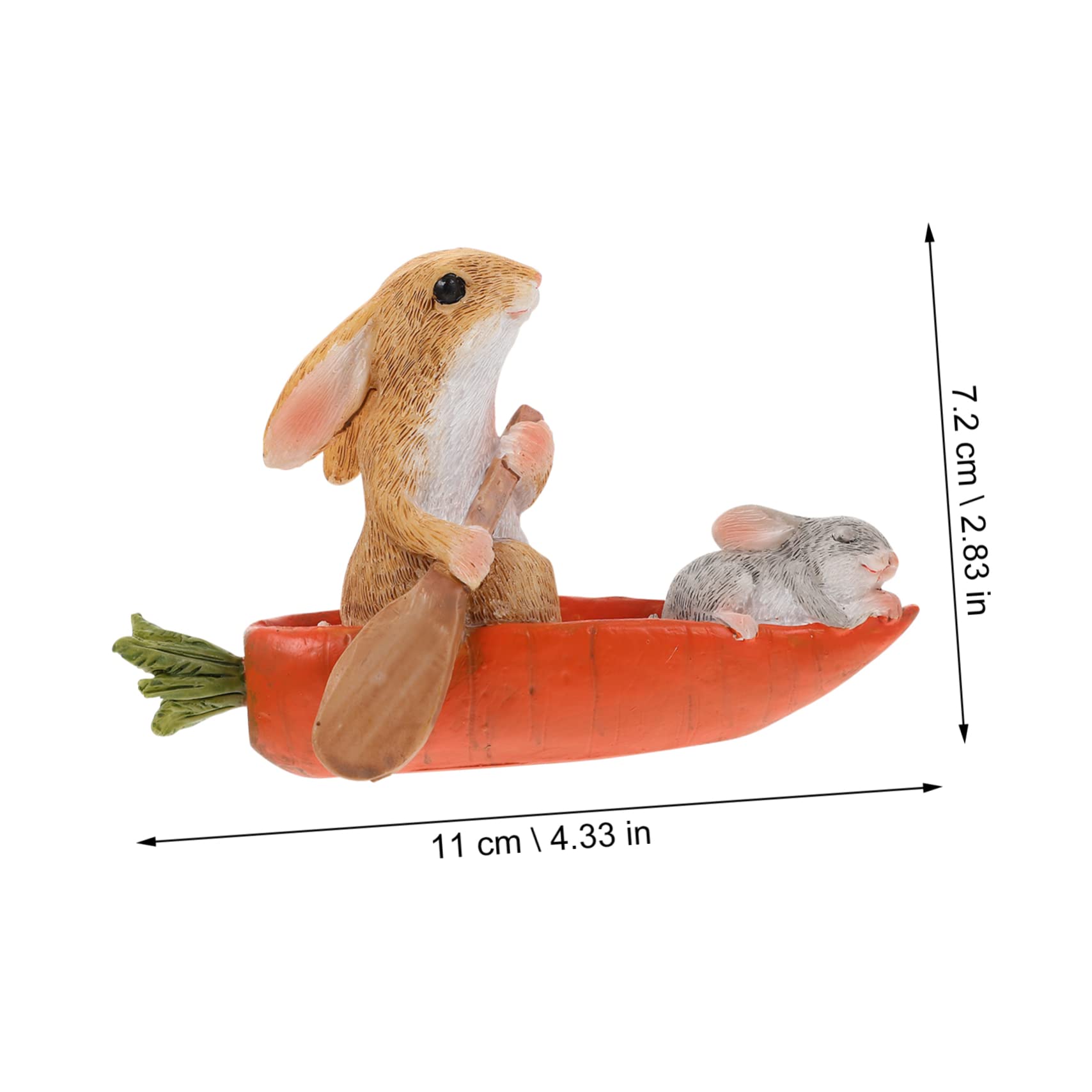 IMIKEYA 2 Pièces Ornement De Lapin Figurines De Lapin Debout Décorations De Lapin Décoration pour La Maison Statue De Lapin De Bureau Accessoire De Maison Statue De Lapin De Jardin Résine