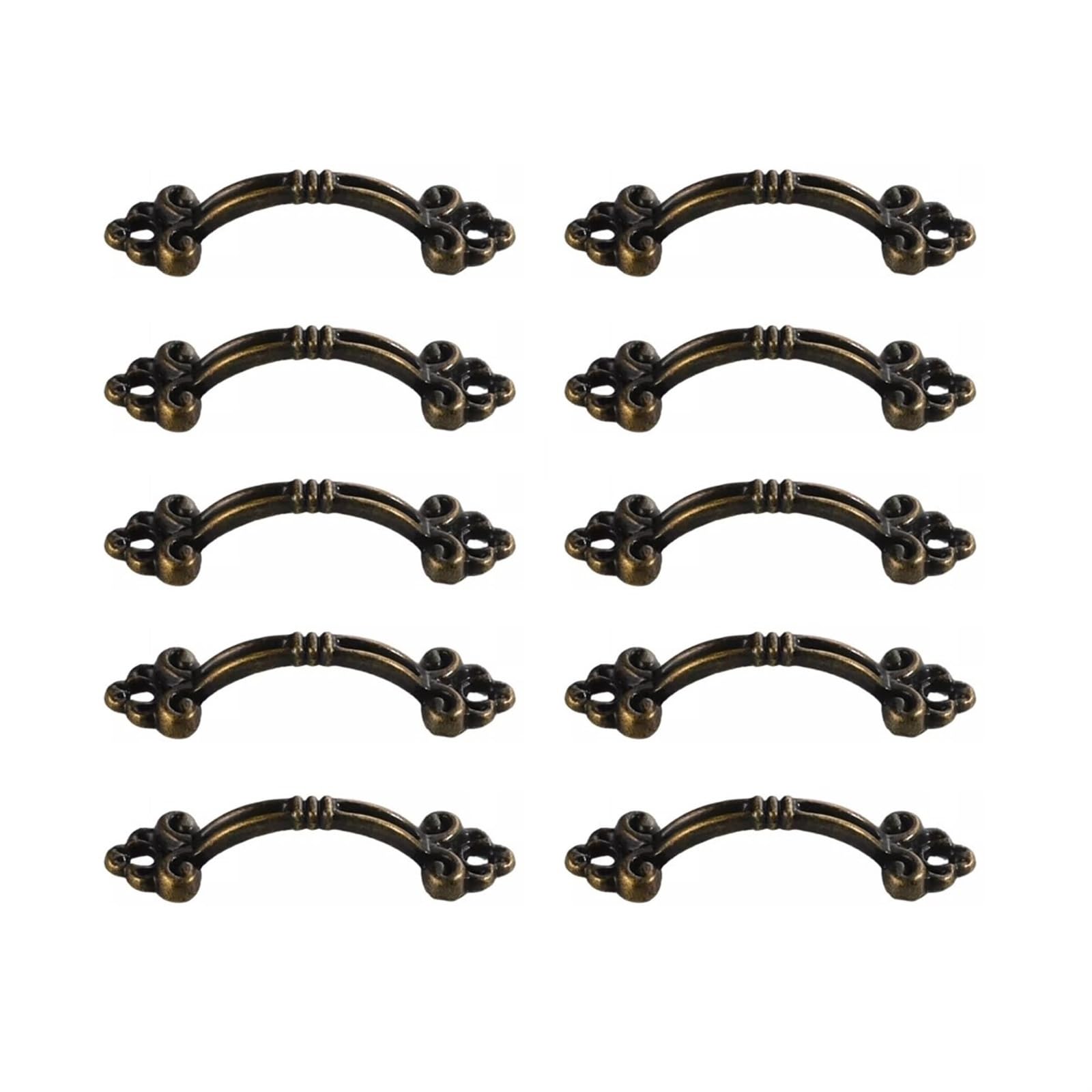 ZAANHA 10pcs Vintage Style Bail Drawer Pull 1.5