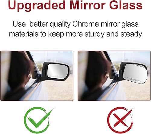 Miniatura 4 de Espejo calefactable para el lado del pasajero, compatible con Honda Pilot 2003 2004 2005 2006 2007 2008 Espejo para Honda Pilot Espejos laterales