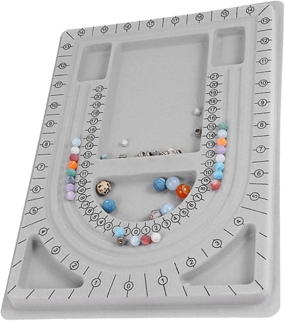 HAIYUCHUANQIQI Bead Design Board Jewelry Design Storage Box DIY Jewelry Making Tray for Necklaces, Bracelets, Jewelry Making Tools(32.7 x 24 x 1.5 cm)