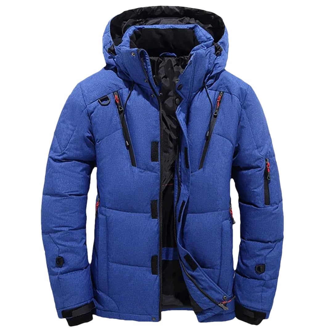 Niiyyjj Men Winter Warm Down Jacket Thick Snow Skiing Parkas Coats Outdoor Hiking Duck Down Jackets