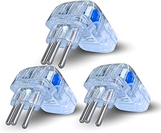 kit 3 protetor contra raios surtos queda de energia dps clamper fit pocket geladeira freezer eletrodomesticos 3 pinos 20a