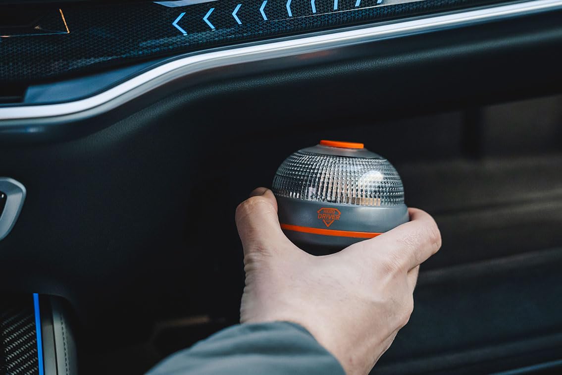 Pack 4x Hero Driver LED Baliza V16 Conectada y Geolocalizada – Certificada por la DGT – Conectividad Incluida hasta 2040 – Emergencia Coche – Obligatoria a partir de 2026 – Tarjeta Vodafone SIM Gratis
