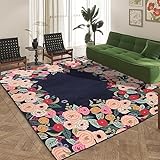 IZAANRUGS Embossed Handmade Tuffted Pure Woollen Thick Geometrical Carpet is a Stylish and Practical Addition to Any Living Room Size 8 X 10 Feet (Color-Multi)