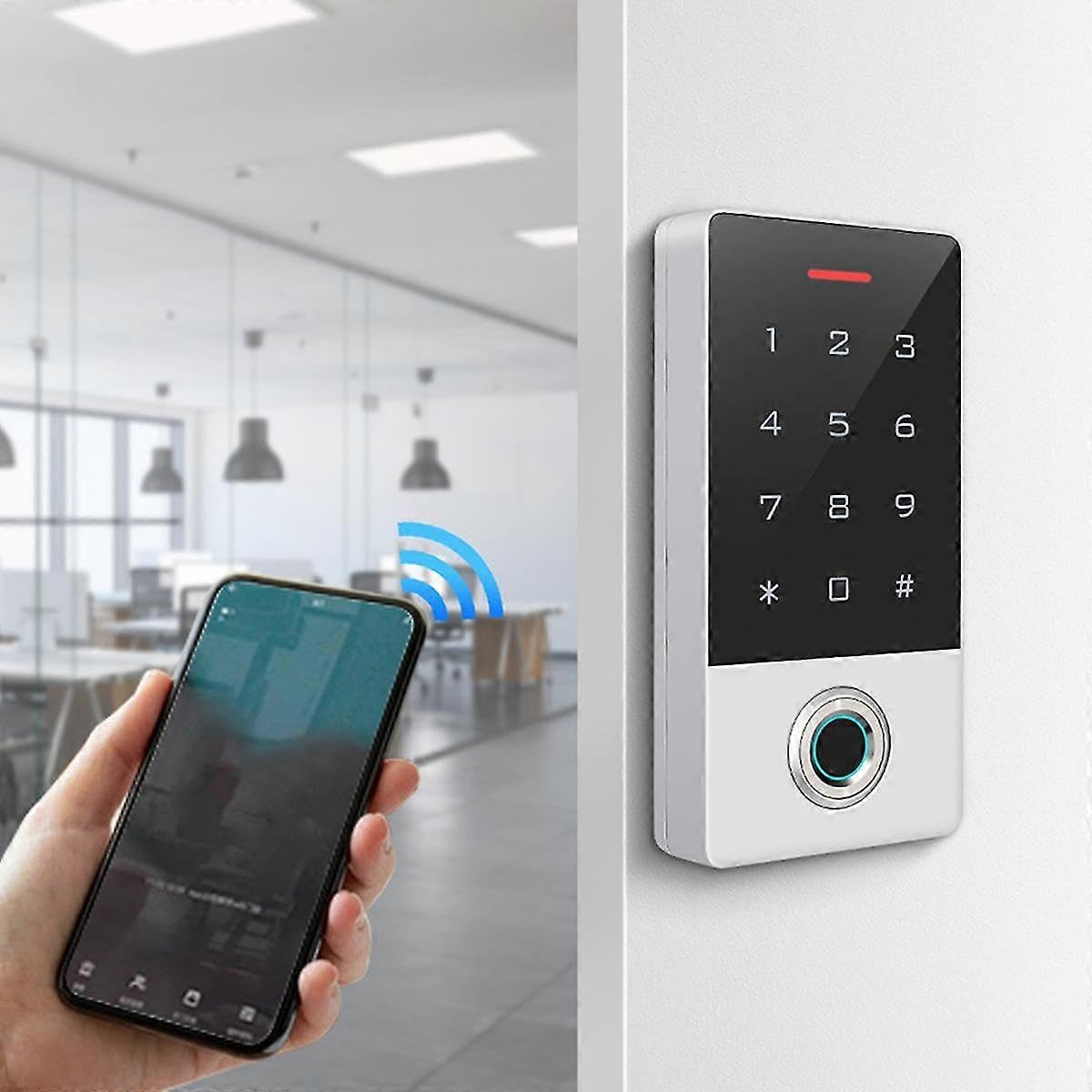 WiFi Tuya metalowy odcisk palca inteligentny zamek do drzwi IP68 wodoodporny system kontroli dostępu do karty pinowej Standalo