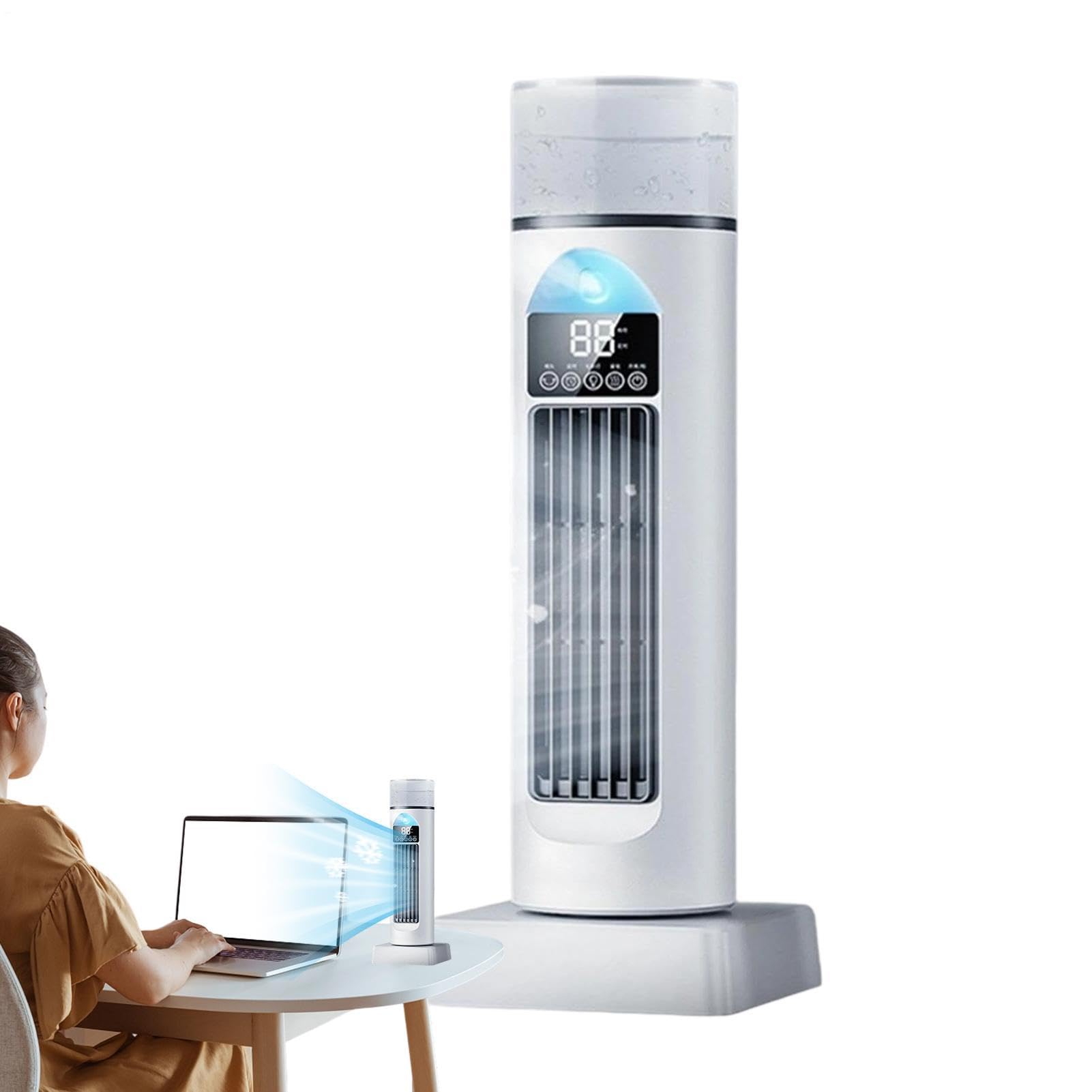 Genérico Ventilador Columna | Ventilador Silencioso Portátil | Habitación | Ventilador Portátil Para Dormitorio, Oficina, Dormitorio, Dormitorio, Uso De Pie Y Refrigeración En Ta