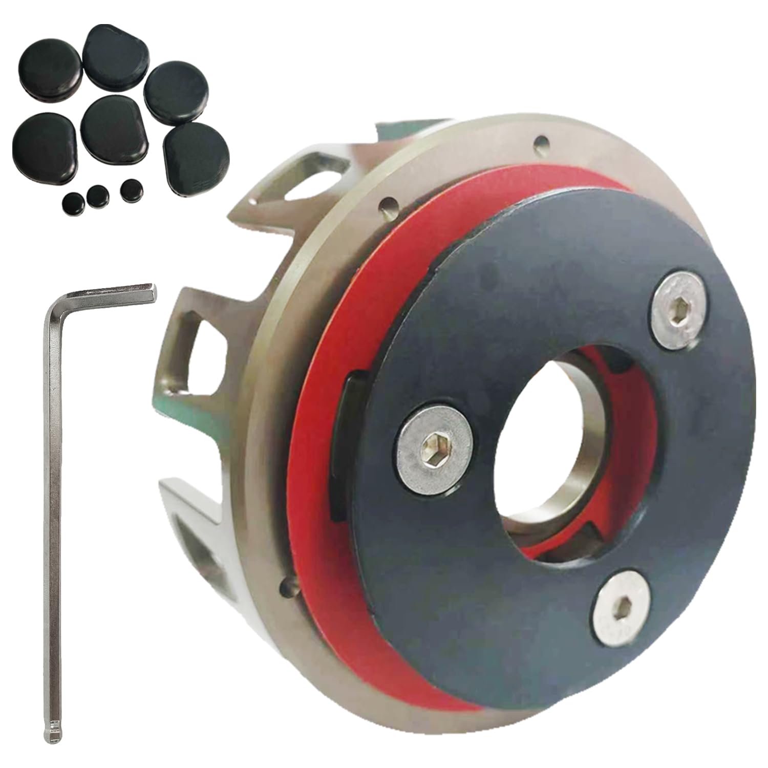 BIGLKNM Billet CNC Clutch Basket Heavy Duty Clutch Cover Gaket Kit with Screws and Wrench Compatible with 1988-2006 Ya-maha Blaster 200 YFS200