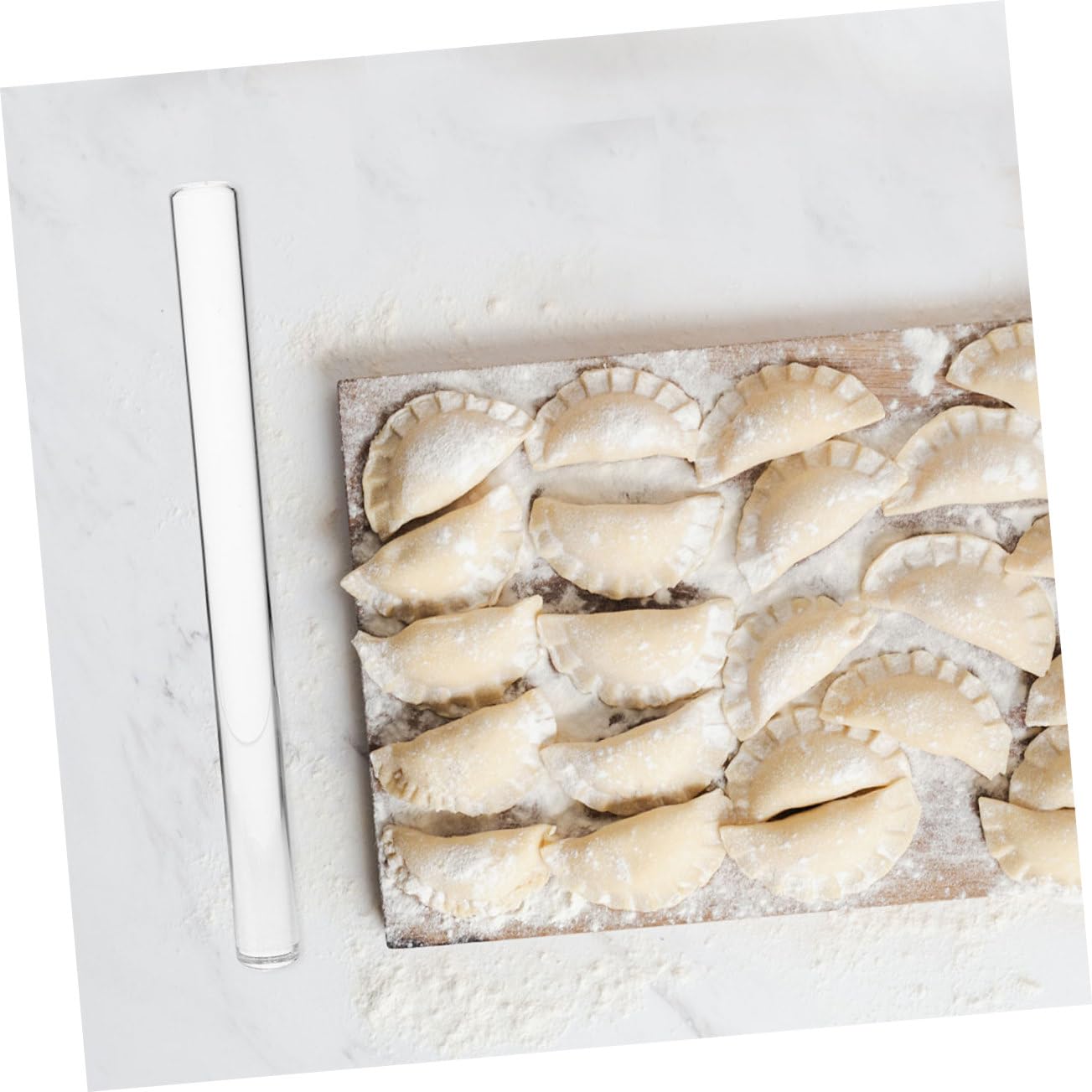 2stücke Transparenter Teigroller Aus Acryl Antihaftbeschichteter Kuchen Fondantroller Lang Vielseitiger Nudelholz-teigroller Für Plätzchen Und Gebäck Modernes Backzubehör