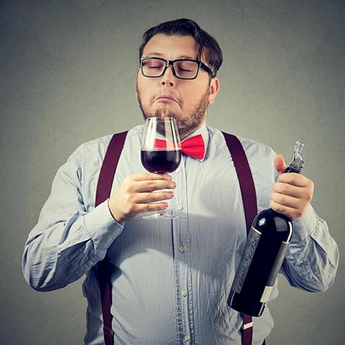 Miniatura 3 de Hemoton Tapón de vino con forma de gato de cristal gris, tapón de botella de vino y bebidas, tapón de sellado de cerveza para fiestas, vacaciones y