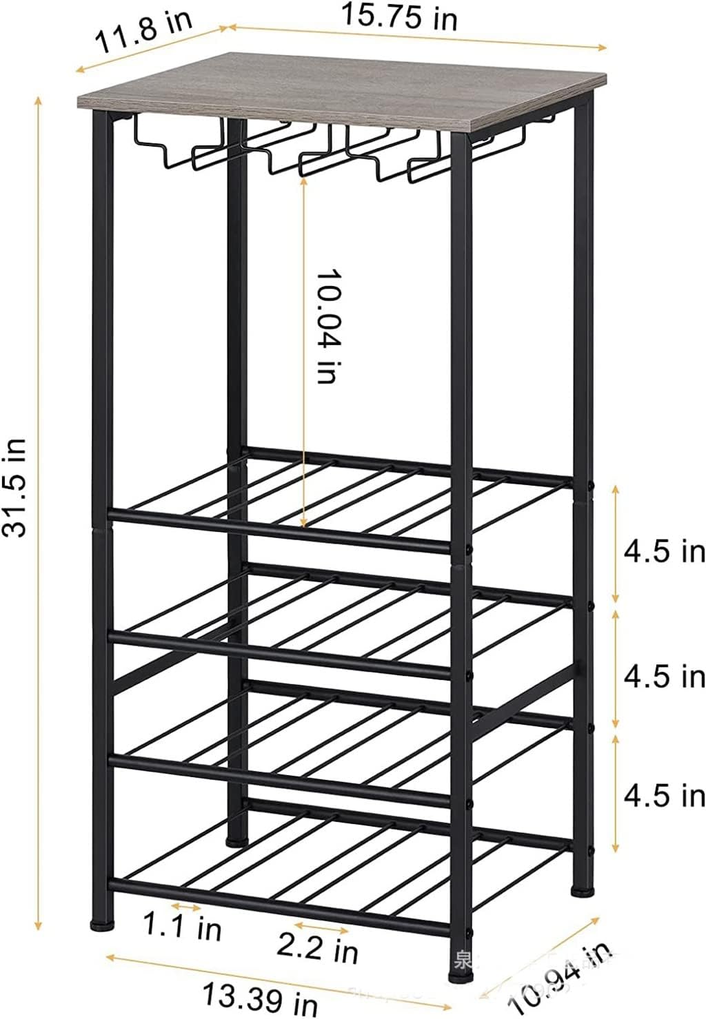 Wine Rack Cabinet Bar Restaurant Living Room Holder Pendant Decoration Upside Down